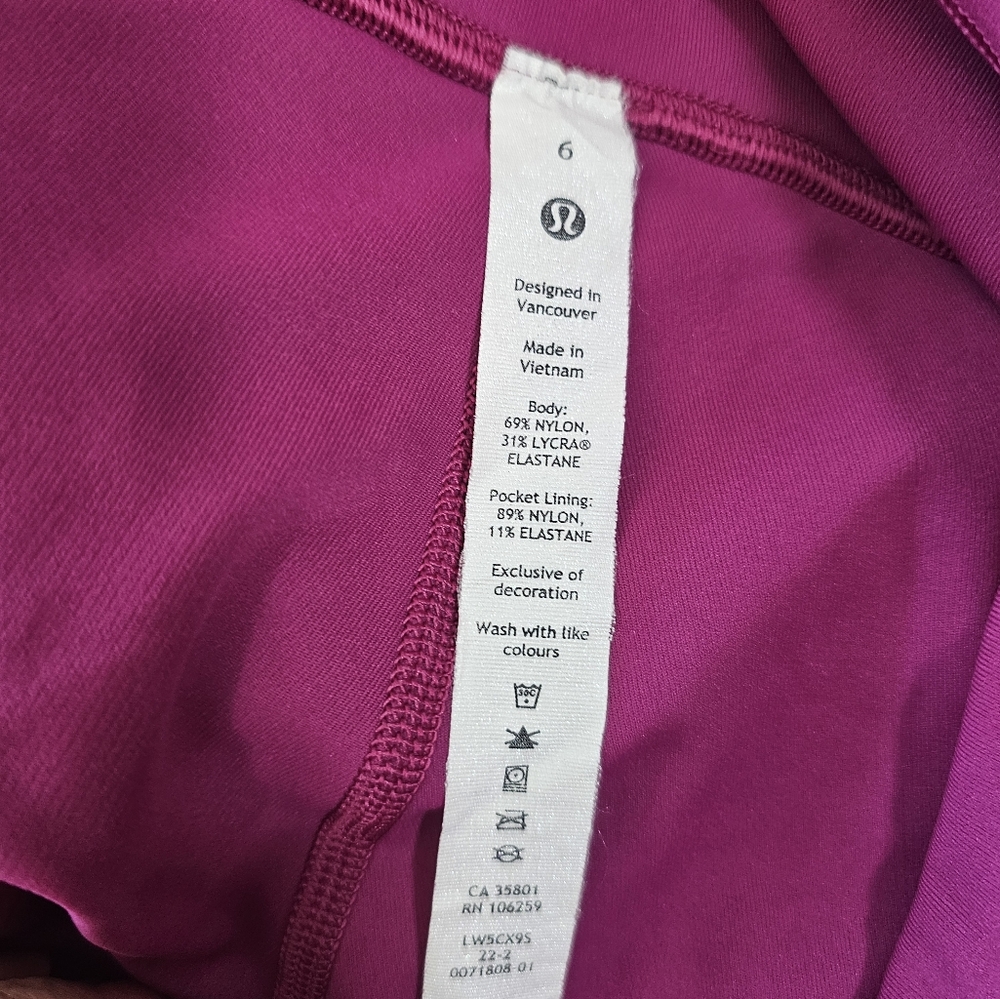 Lululemon Swift Speed High Rise Legging Size 6‎ MGPR - Picture 6 of 8